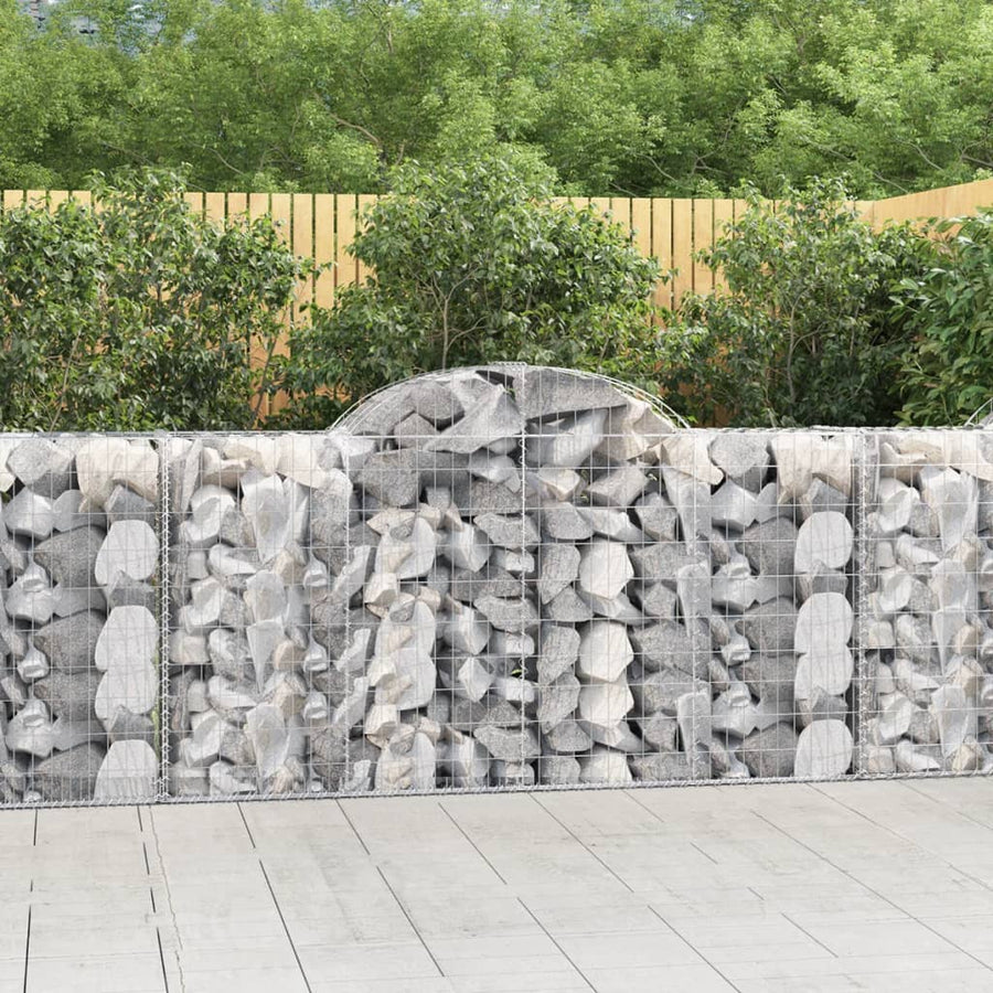 Schanskorven 14 st gewelfd 200x50x100/120 cm ijzer 14 200 x 50 x 100/120 cm