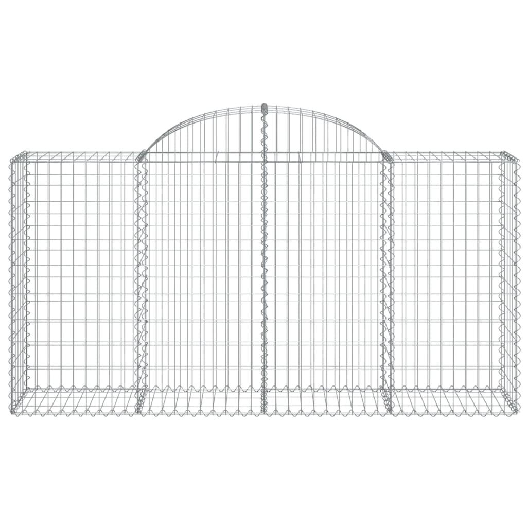 Schanskorven 15 st gewelfd 200x50x100/120 cm ijzer 15 200 x 50 x 100/120 cm