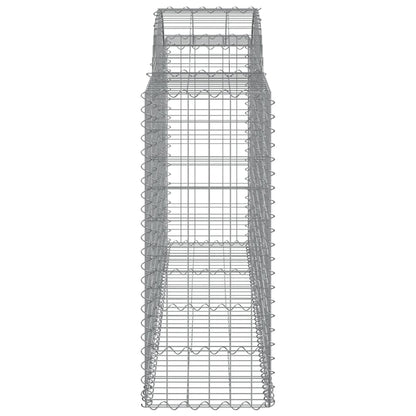 Schanskorven 15 st gewelfd 200x50x100/120 cm ijzer 15 200 x 50 x 100/120 cm