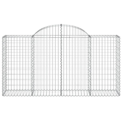 Schanskorven 20 st gewelfd 200x50x100/120 cm ijzer 20 200 x 50 x 100/120 cm