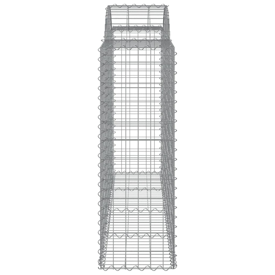 Schanskorven 2 st gewelfd 200x50x120/140 cm ijzer 2 200 x 50 x 120/140 cm