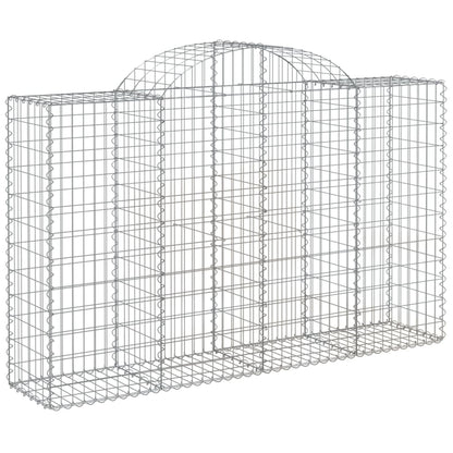 Schanskorven 7 st gewelfd 200x50x120/140 cm ijzer 7 200 x 50 x 120/140 cm
