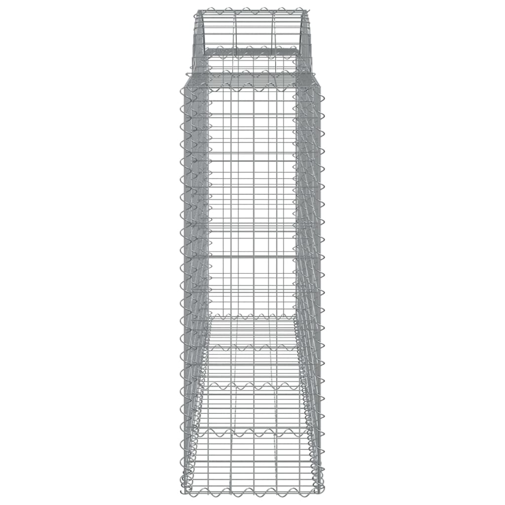 Schanskorven 7 st gewelfd 200x50x120/140 cm ijzer 7 200 x 50 x 120/140 cm