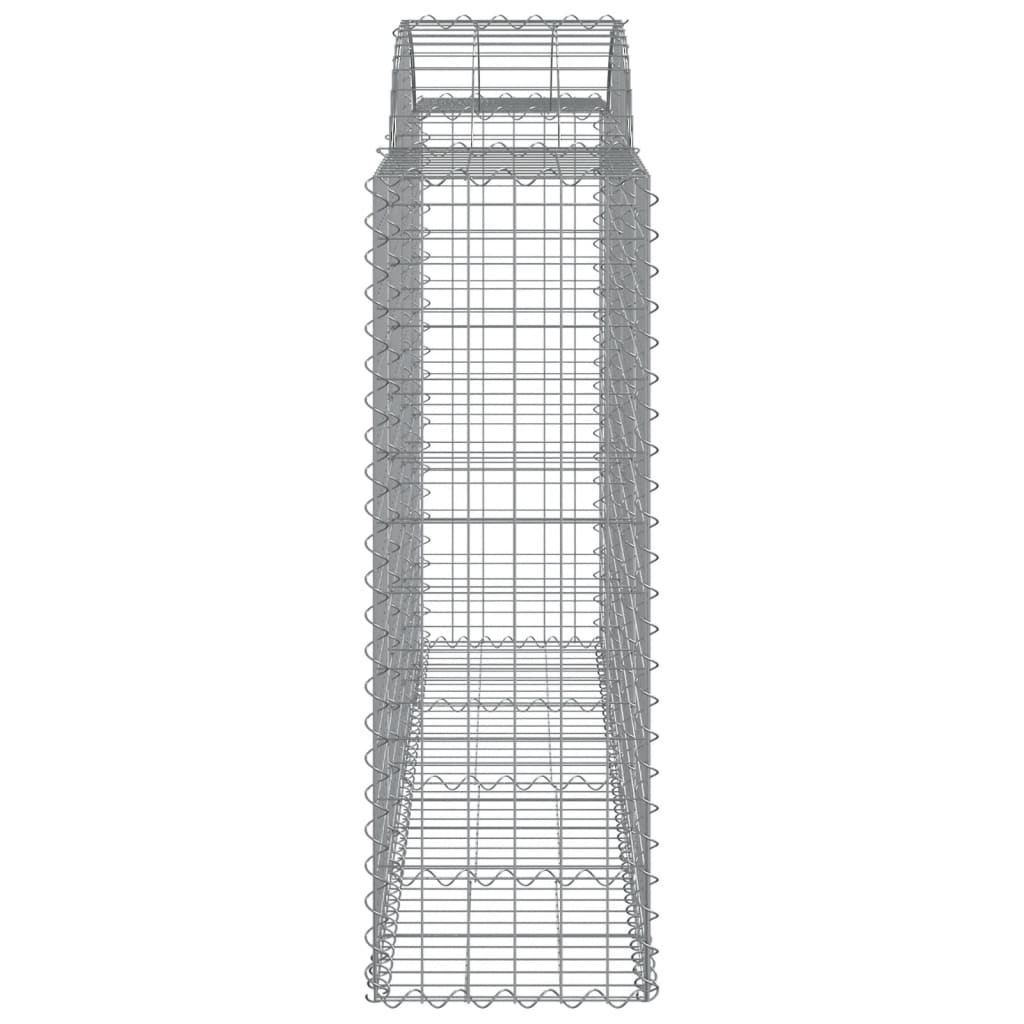 Schanskorven 9 st gewelfd 200x50x120/140 cm ijzer 9 200 x 50 x 120/140 cm