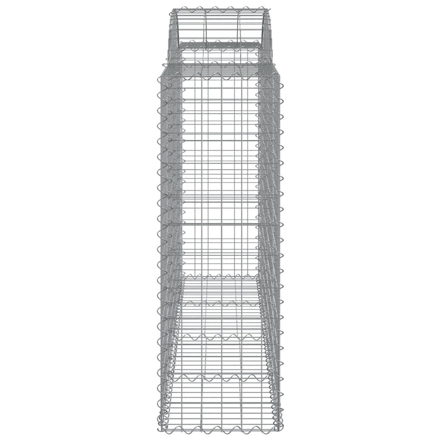 Schanskorven 9 st gewelfd 200x50x120/140 cm ijzer 9 200 x 50 x 120/140 cm