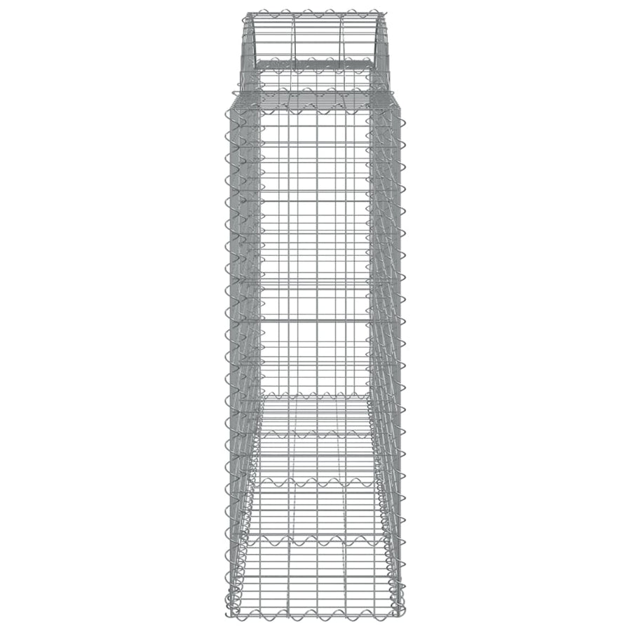 Schanskorven 12 st gewelfd 200x50x120/140 cm ijzer 12 200 x 50 x 120/140 cm
