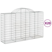 Schanskorven 20 st gewelfd 200x50x120/140 cm ijzer 20 200 x 50 x 120/140 cm