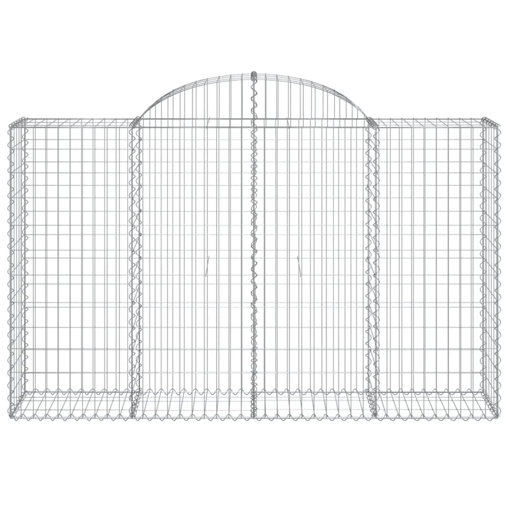 Schanskorven 20 st gewelfd 200x50x120/140 cm ijzer 20 200 x 50 x 120/140 cm