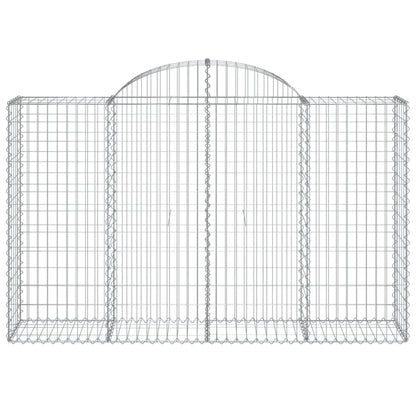 Schanskorven 20 st gewelfd 200x50x120/140 cm ijzer 20 200 x 50 x 120/140 cm