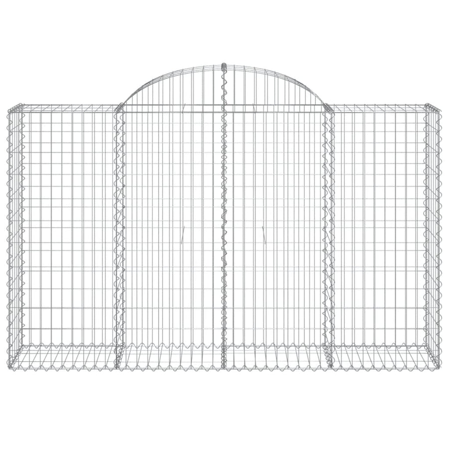 Schanskorven 20 st gewelfd 200x50x120/140 cm ijzer 20 200 x 50 x 120/140 cm