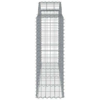 Schanskorven 20 st gewelfd 200x50x120/140 cm ijzer 20 200 x 50 x 120/140 cm