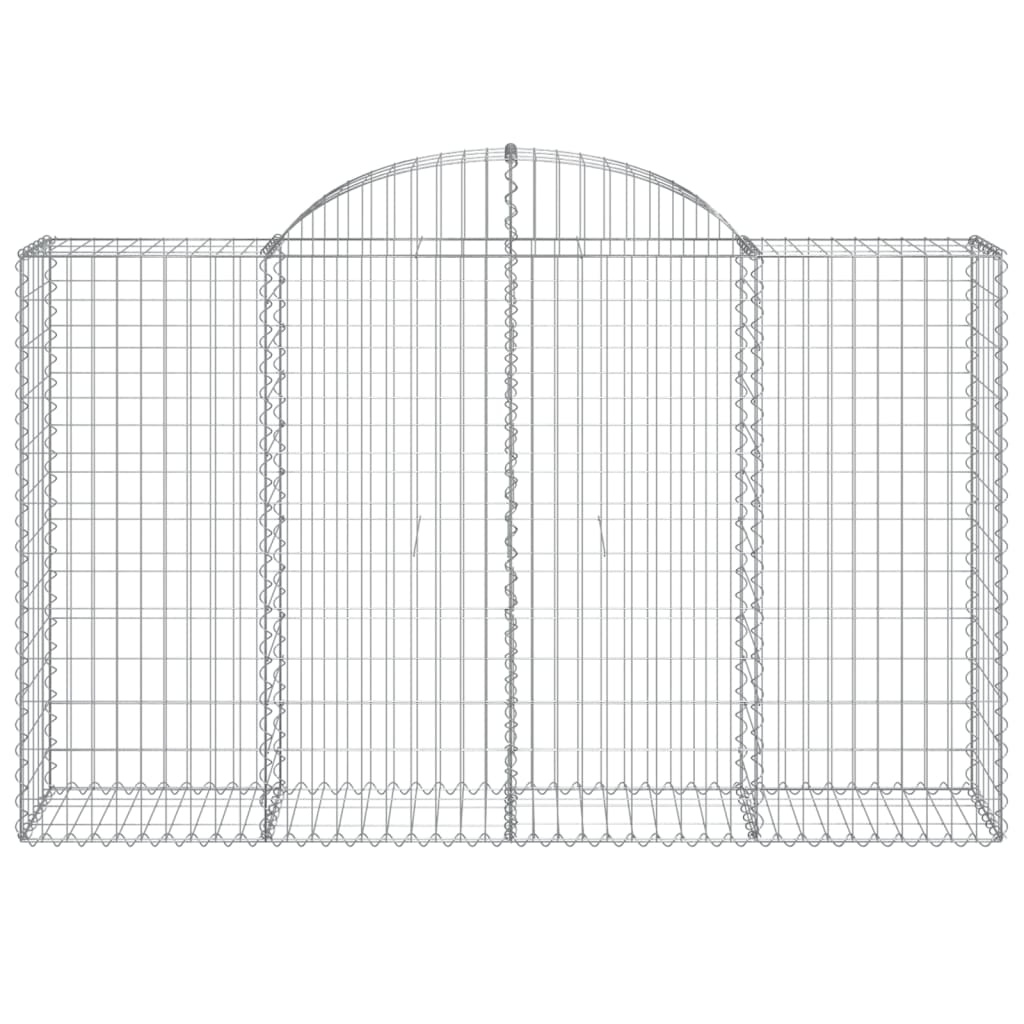 Schanskorven 30 st gewelfd 200x50x120/140 cm ijzer 30 200 x 50 x 120/140 cm