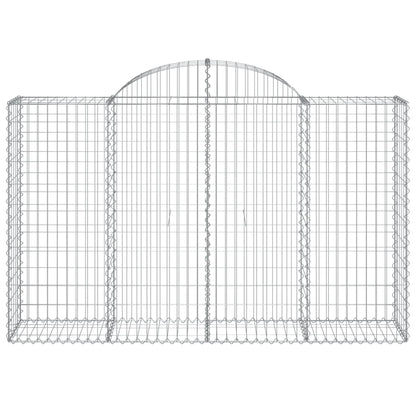 Schanskorven 30 st gewelfd 200x50x120/140 cm ijzer 30 200 x 50 x 120/140 cm