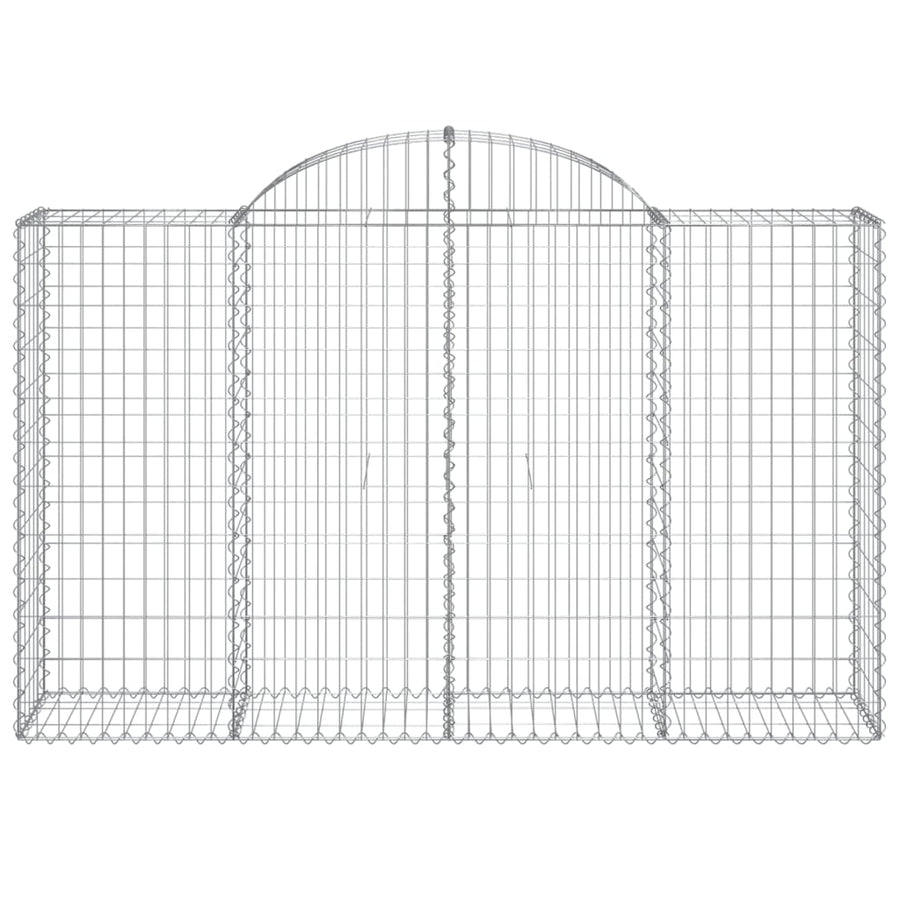 Schanskorven 30 st gewelfd 200x50x120/140 cm ijzer 30 200 x 50 x 120/140 cm