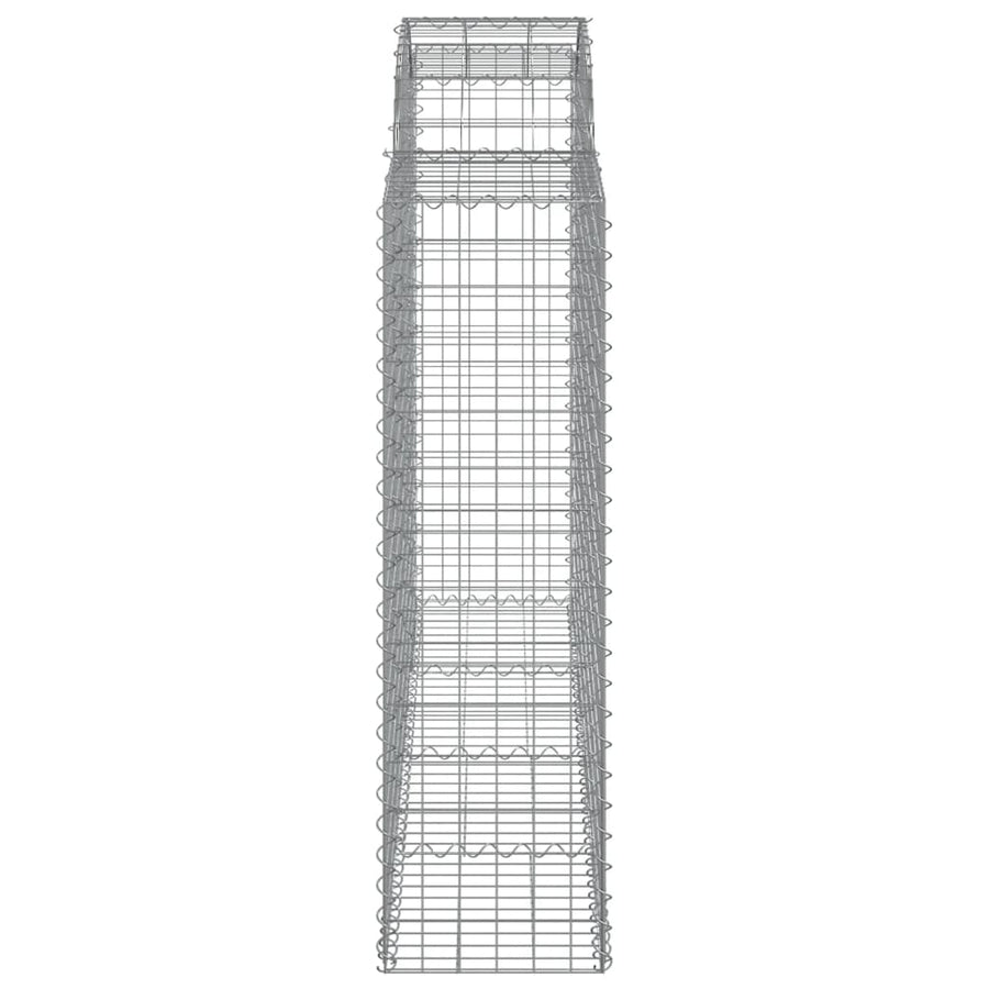 Schanskorven 2 st gewelfd 200x50x140/160 cm ijzer 2 200 x 50 x 140/160 cm