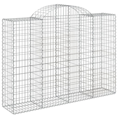 Schanskorven 3 st gewelfd 200x50x140/160 cm ijzer 3 200 x 50 x 140/160 cm