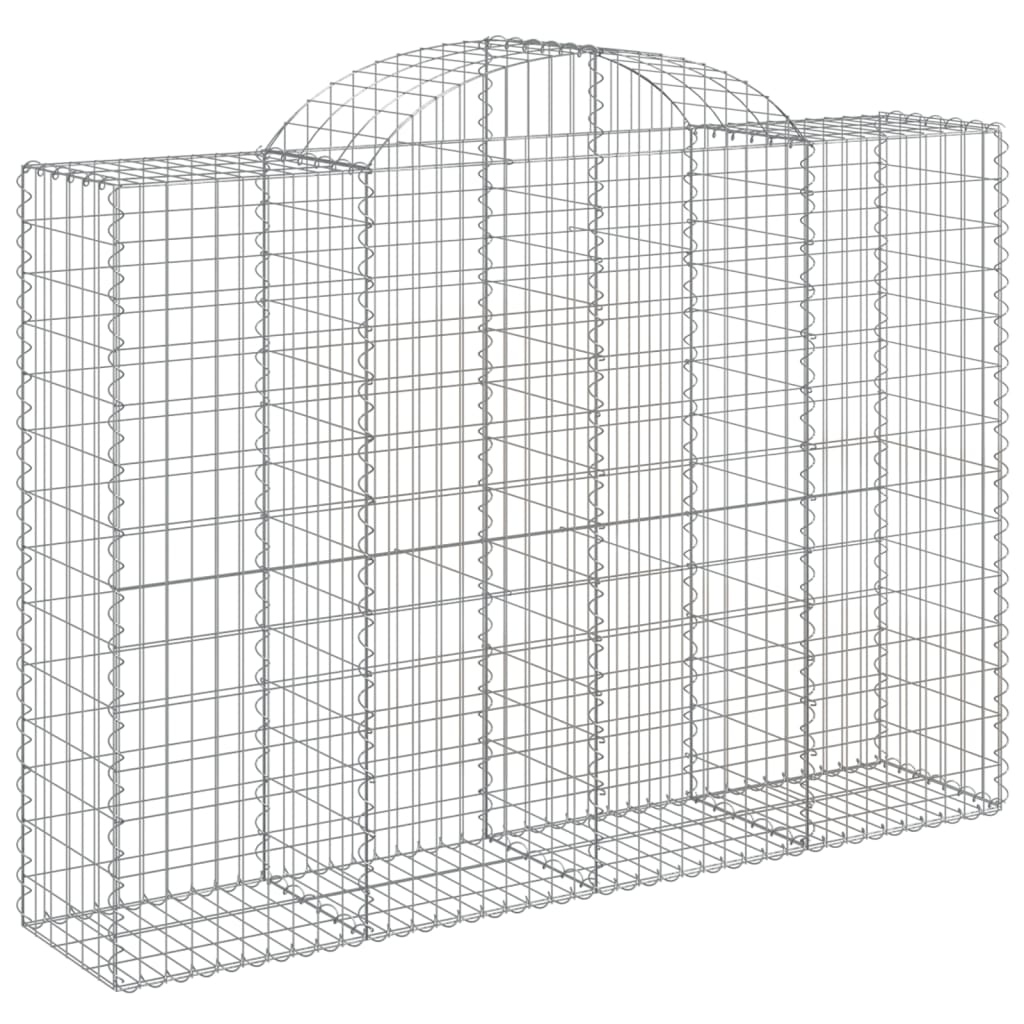 Schanskorven 5 st gewelfd 200x50x140/160 cm ijzer 5 200 x 50 x 140/160 cm