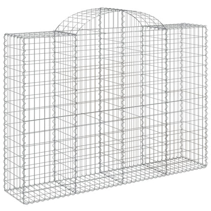 Schanskorven 5 st gewelfd 200x50x140/160 cm ijzer 5 200 x 50 x 140/160 cm