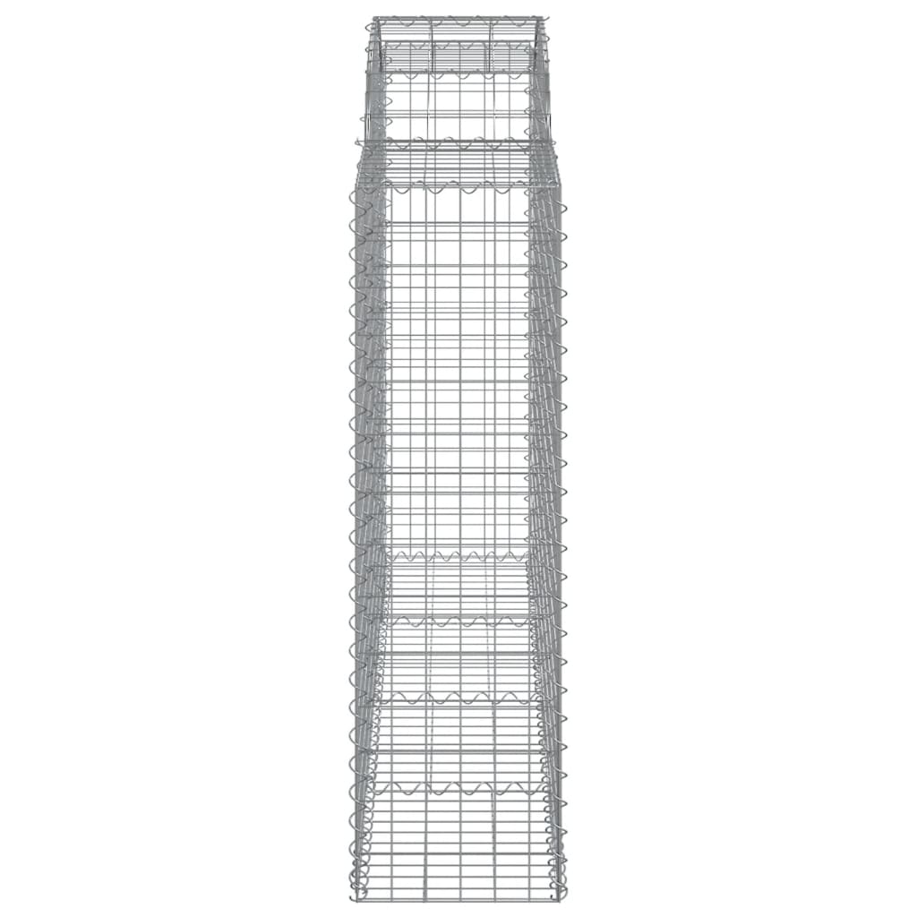 Schanskorven 5 st gewelfd 200x50x140/160 cm ijzer 5 200 x 50 x 140/160 cm