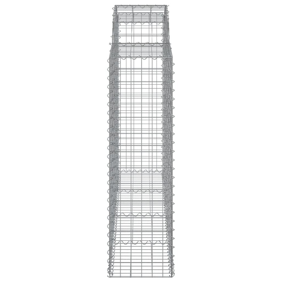 Schanskorven 5 st gewelfd 200x50x140/160 cm ijzer 5 200 x 50 x 140/160 cm