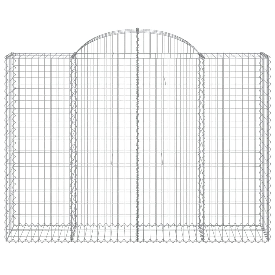 Schanskorven 7 st gewelfd 200x50x140/160 cm ijzer 7 200 x 50 x 140/160 cm