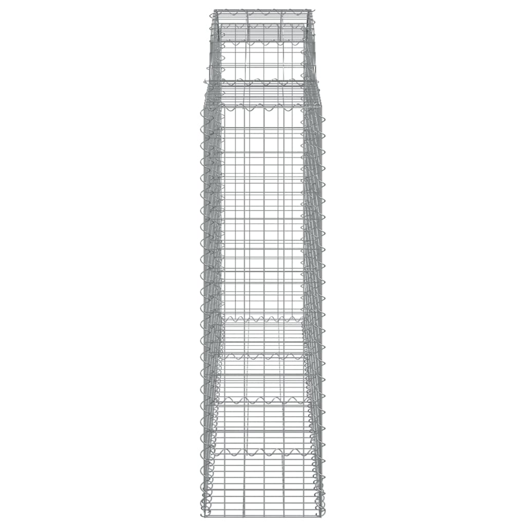 Schanskorven 7 st gewelfd 200x50x140/160 cm ijzer 7 200 x 50 x 140/160 cm