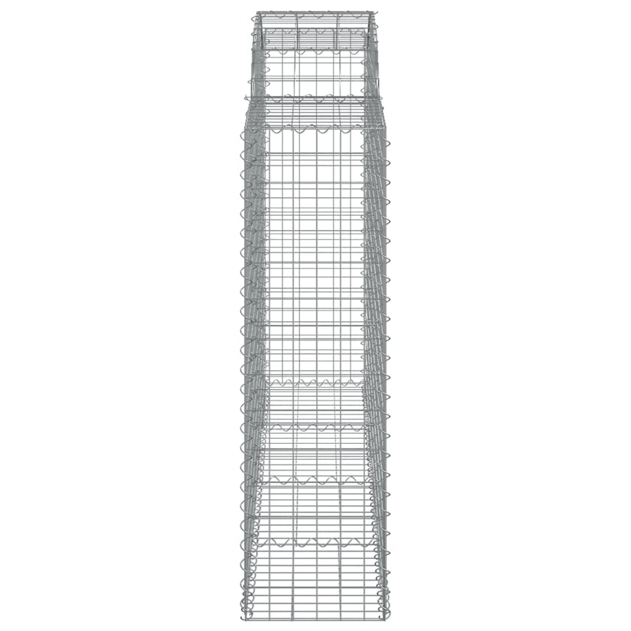 Schanskorven 7 st gewelfd 200x50x140/160 cm ijzer 7 200 x 50 x 140/160 cm