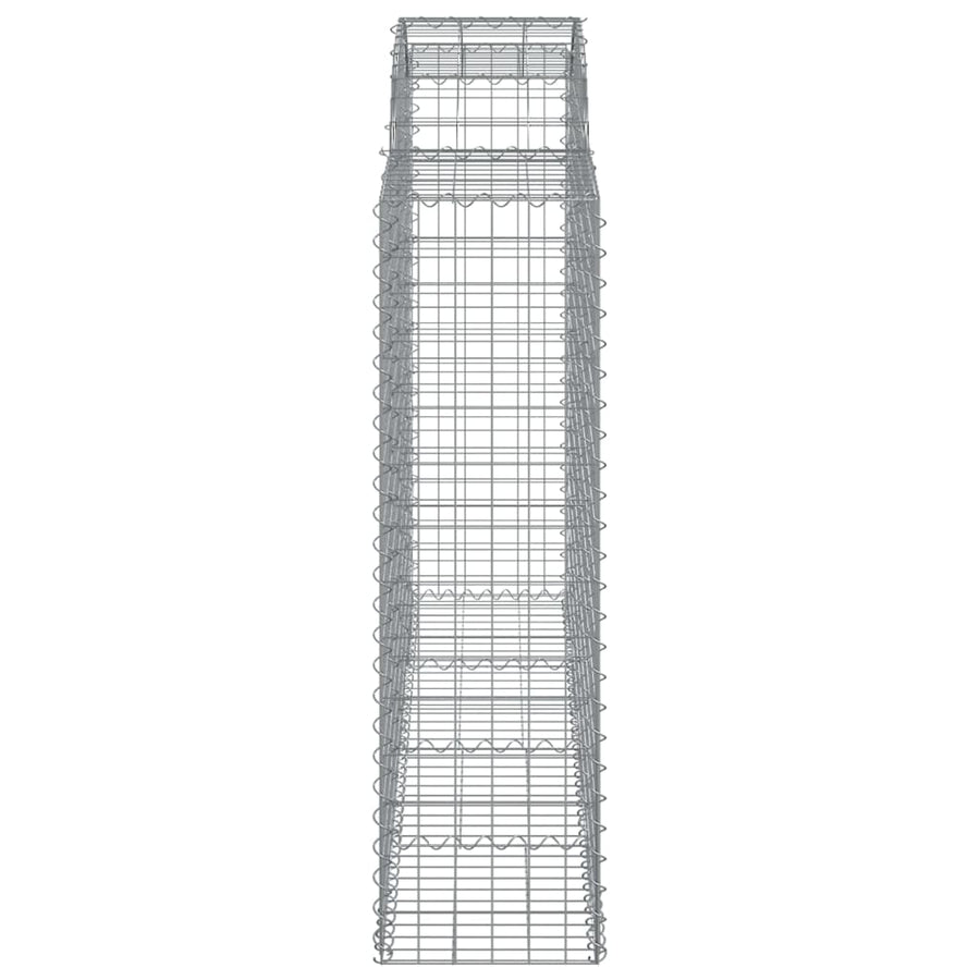 Schanskorven 8 st gewelfd 200x50x140/160 cm ijzer 8 200 x 50 x 140/160 cm