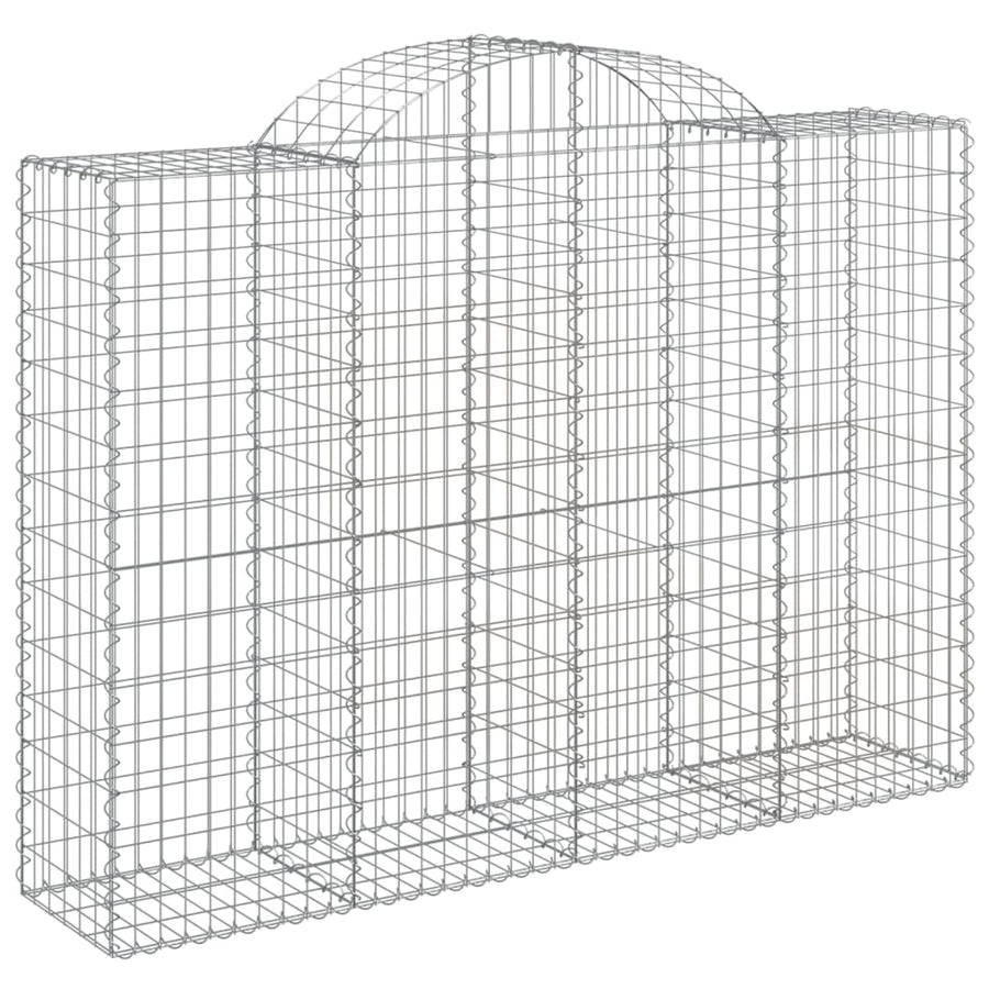 Schanskorven 11 st gewelfd 200x50x140/160 cm ijzer 11 200 x 50 x 140/160 cm
