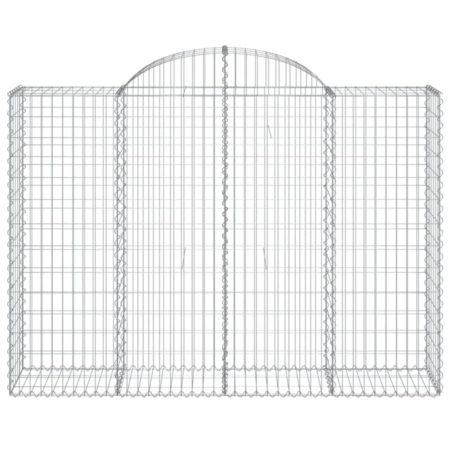 Schanskorven 11 st gewelfd 200x50x140/160 cm ijzer 11 200 x 50 x 140/160 cm