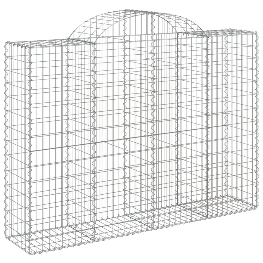 Schanskorven 12 st gewelfd 200x50x140/160 cm ijzer 12 200 x 50 x 140/160 cm