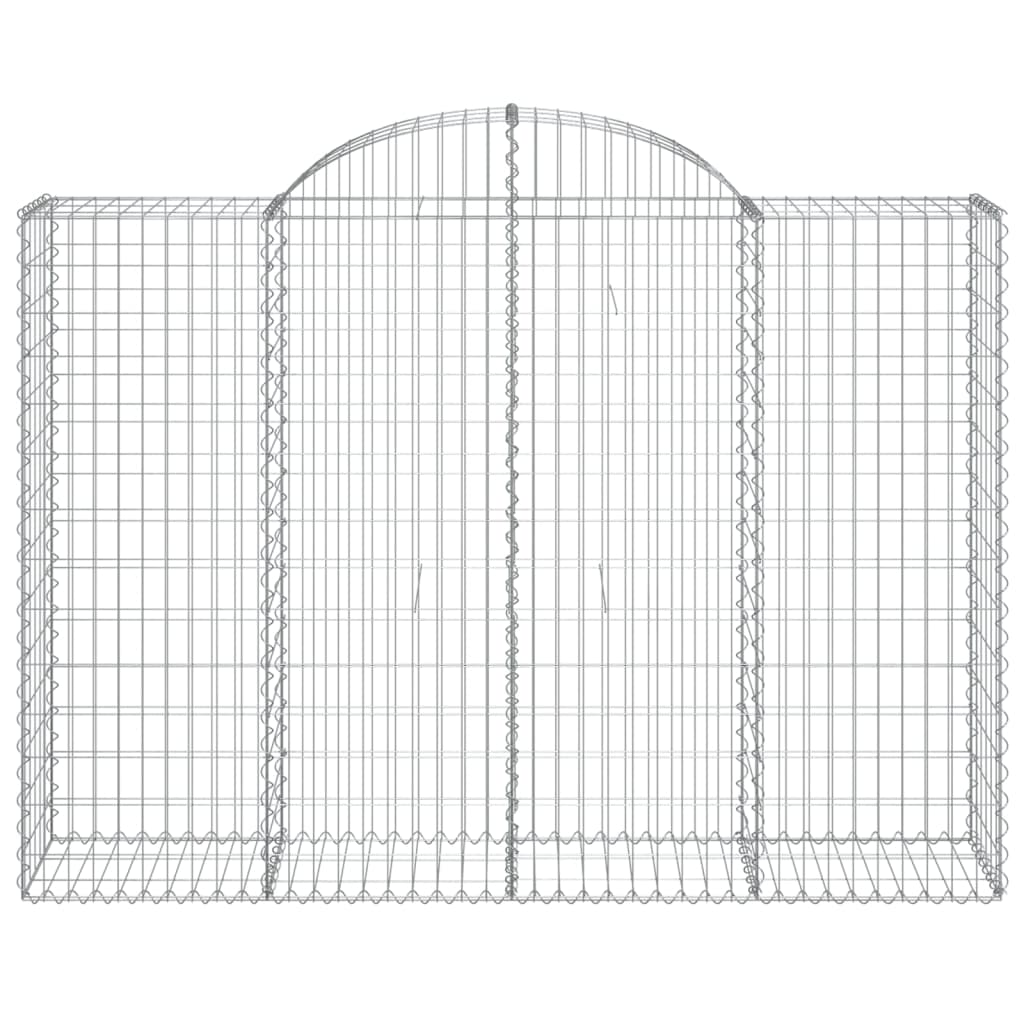 Schanskorven 15 st gewelfd 200x50x140/160 cm ijzer 15 200 x 50 x 140/160 cm