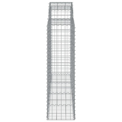 Schanskorven 15 st gewelfd 200x50x140/160 cm ijzer 15 200 x 50 x 140/160 cm