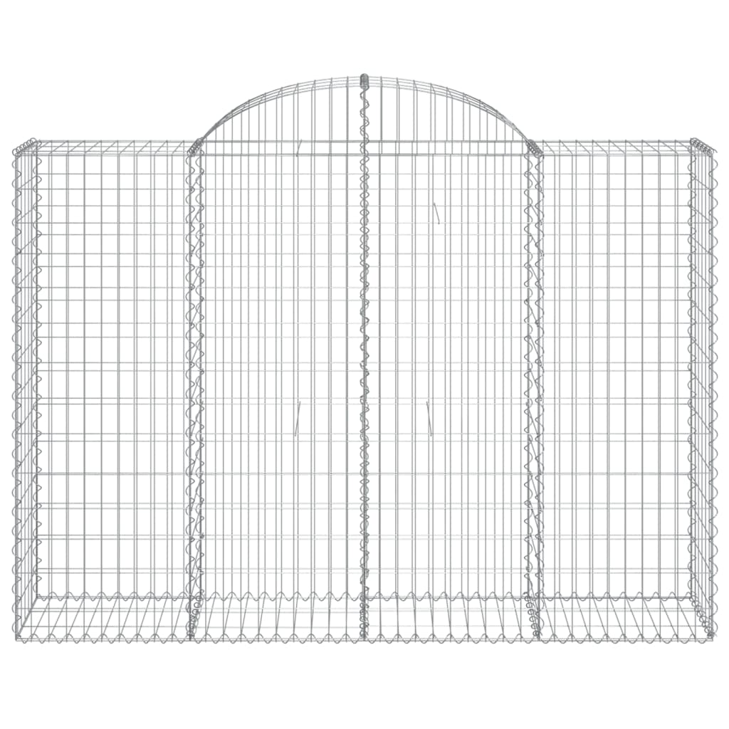 Schanskorven 18 st gewelfd 200x50x140/160 cm ijzer 18 200 x 50 x 140/160 cm