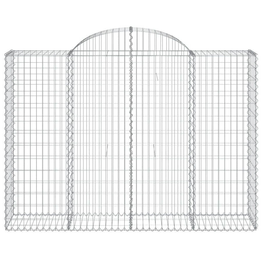 Schanskorven 18 st gewelfd 200x50x140/160 cm ijzer 18 200 x 50 x 140/160 cm