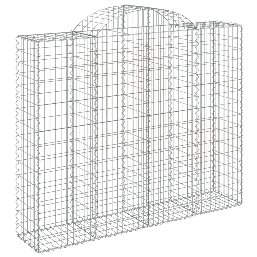 Schanskorven 5 st gewelfd 200x50x160/180 cm ijzer 5 200 x 50 x 160/180 cm
