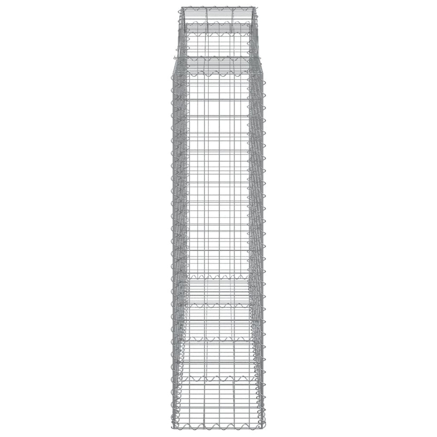 Schanskorven 5 st gewelfd 200x50x160/180 cm ijzer 5 200 x 50 x 160/180 cm