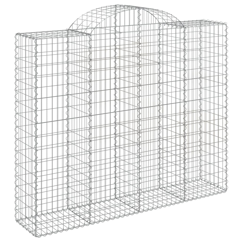 Schanskorven 7 st gewelfd 200x50x160/180 cm ijzer 7 200 x 50 x 160/180 cm