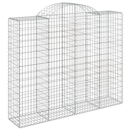 Schanskorven 7 st gewelfd 200x50x160/180 cm ijzer 7 200 x 50 x 160/180 cm