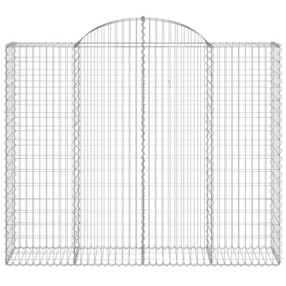 Schanskorven 7 st gewelfd 200x50x160/180 cm ijzer 7 200 x 50 x 160/180 cm