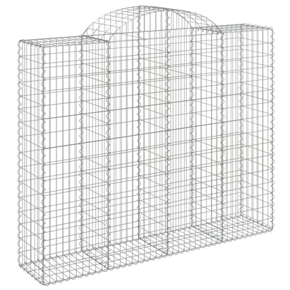 Schanskorven 8 st gewelfd 200x50x160/180 cm ijzer 8 200 x 50 x 160/180 cm