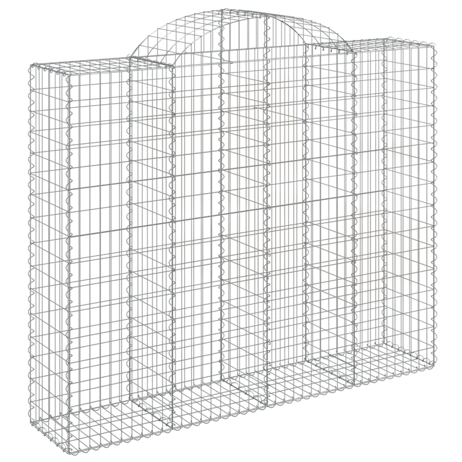 Schanskorven 8 st gewelfd 200x50x160/180 cm ijzer 8 200 x 50 x 160/180 cm