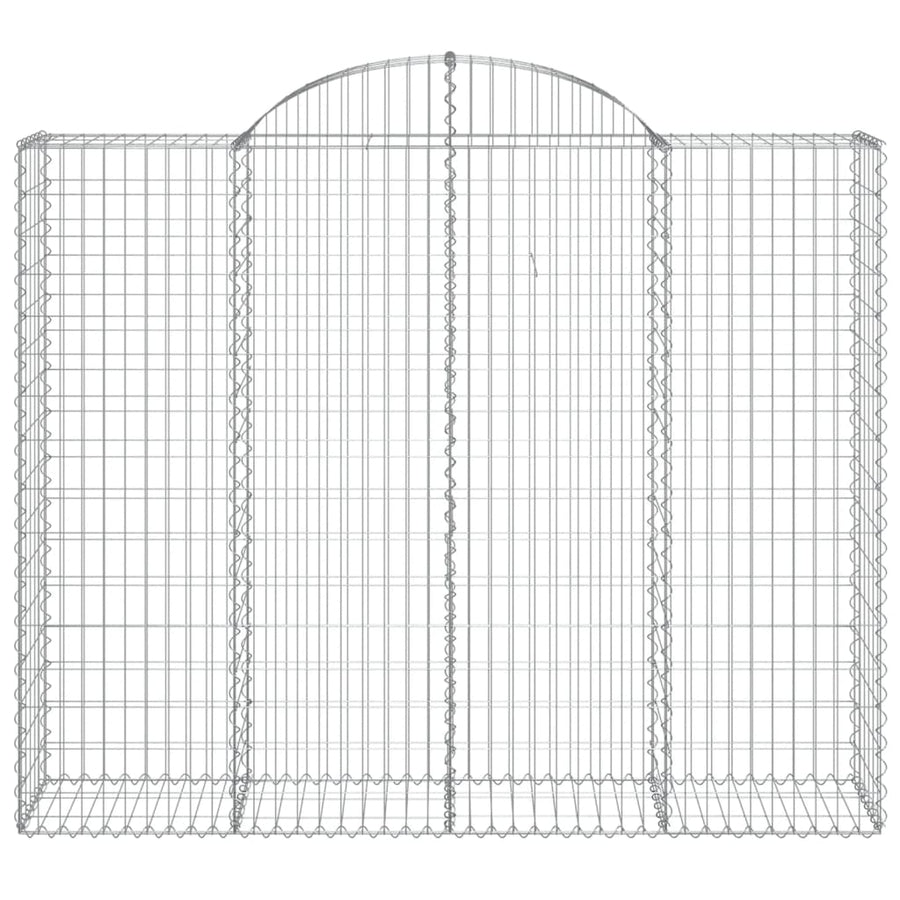 Schanskorven 12 st gewelfd 200x50x160/180 cm ijzer 12 200 x 50 x 160/180 cm