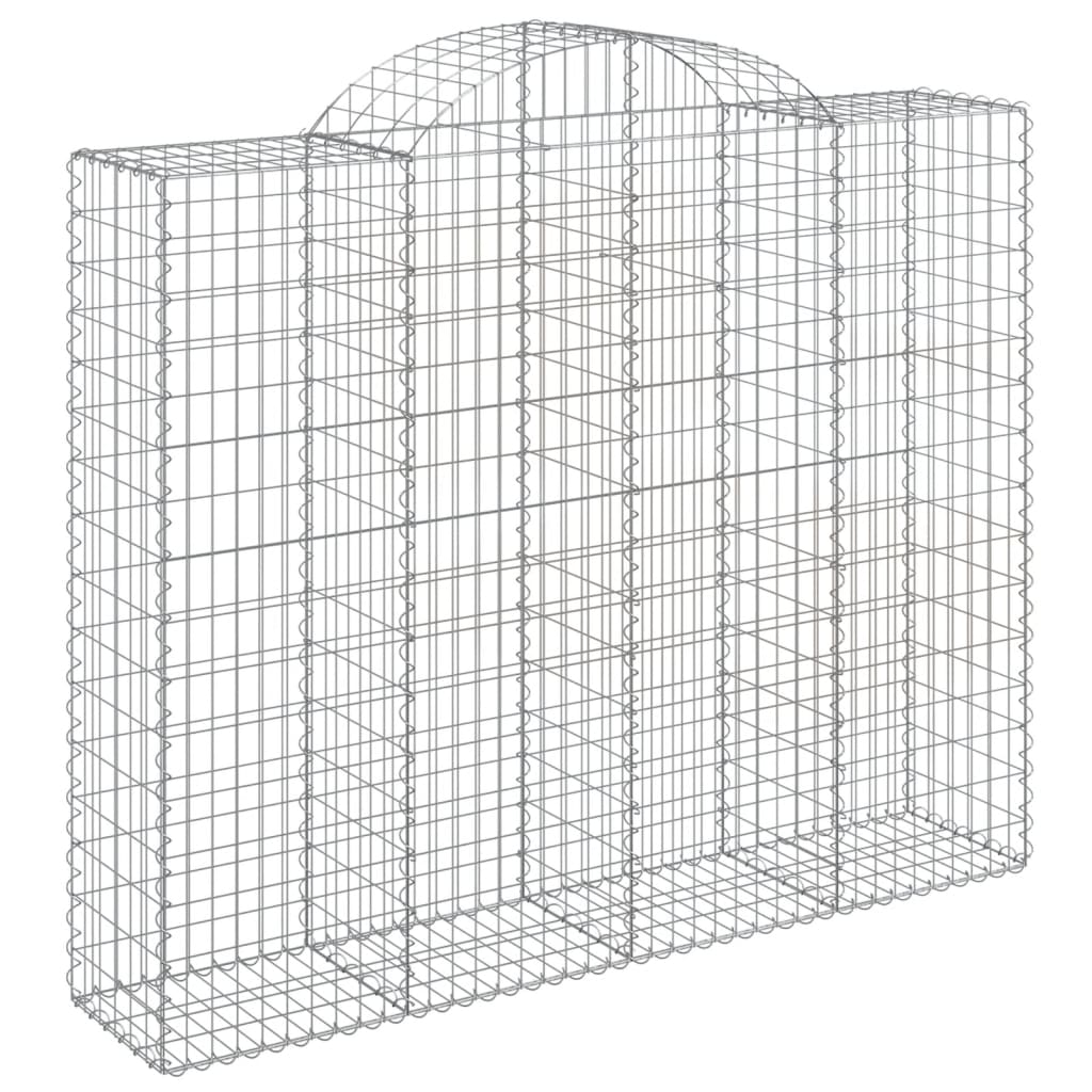 Schanskorven 14 st gewelfd 200x50x160/180 cm ijzer 14 200 x 50 x 160/180 cm