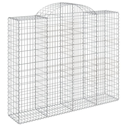 Schanskorven 14 st gewelfd 200x50x160/180 cm ijzer 14 200 x 50 x 160/180 cm