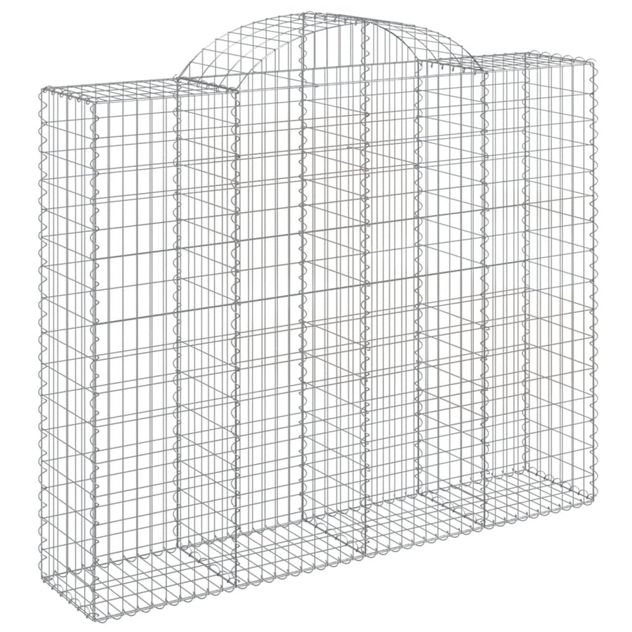Schanskorven 14 st gewelfd 200x50x160/180 cm ijzer 14 200 x 50 x 160/180 cm