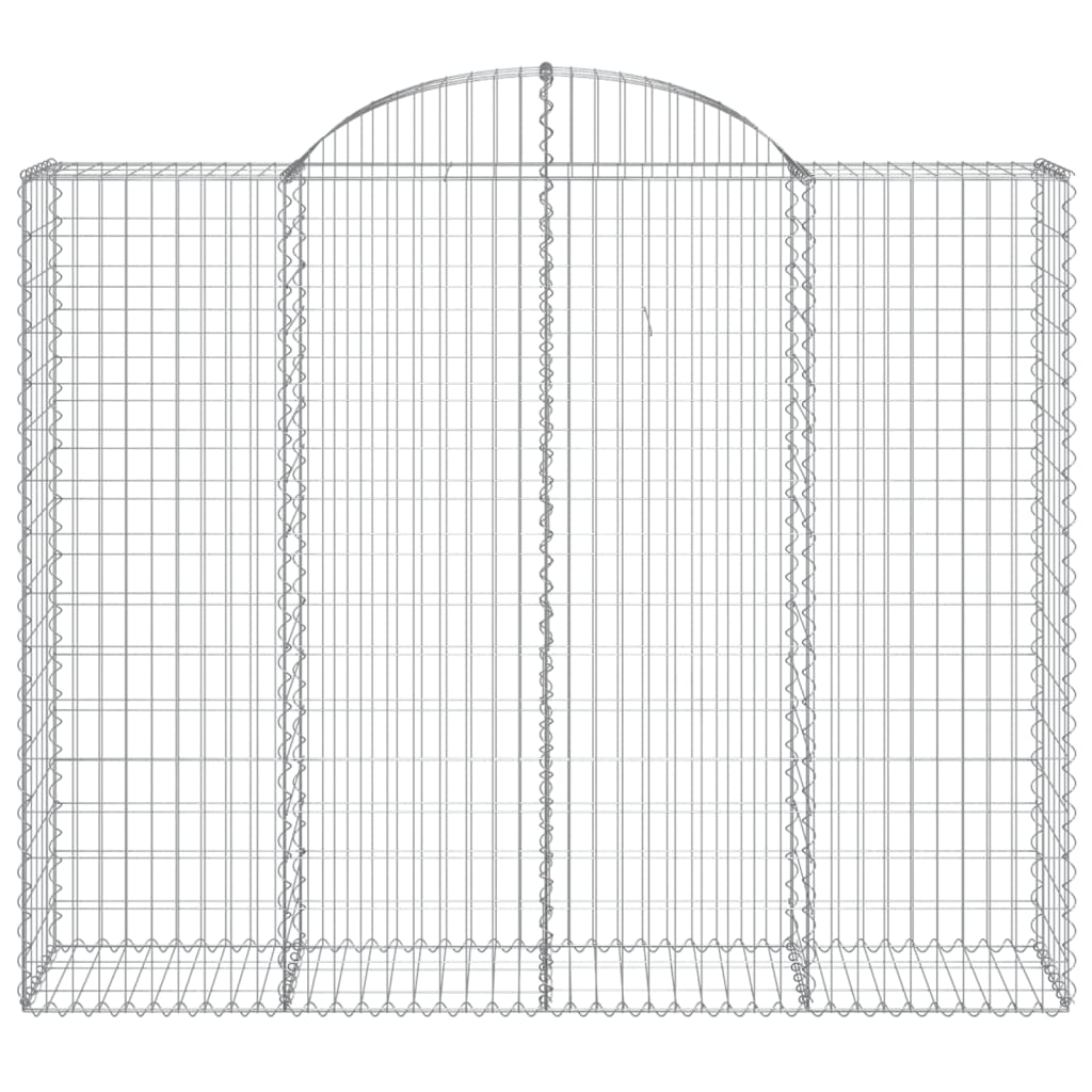 Schanskorven 14 st gewelfd 200x50x160/180 cm ijzer 14 200 x 50 x 160/180 cm