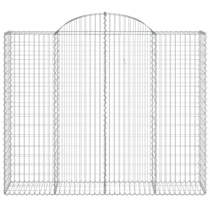 Schanskorven 14 st gewelfd 200x50x160/180 cm ijzer 14 200 x 50 x 160/180 cm