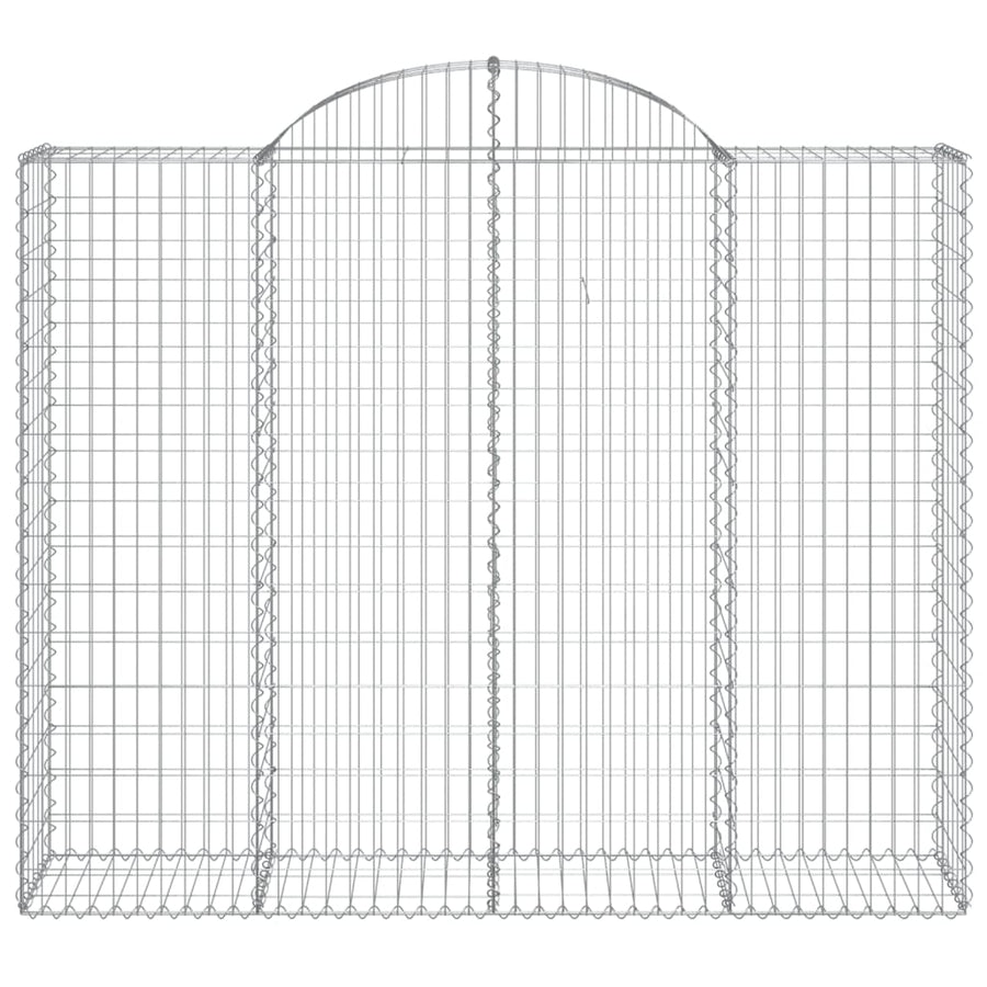 Schanskorven 14 st gewelfd 200x50x160/180 cm ijzer 14 200 x 50 x 160/180 cm