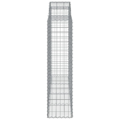 Schanskorven 14 st gewelfd 200x50x160/180 cm ijzer 14 200 x 50 x 160/180 cm